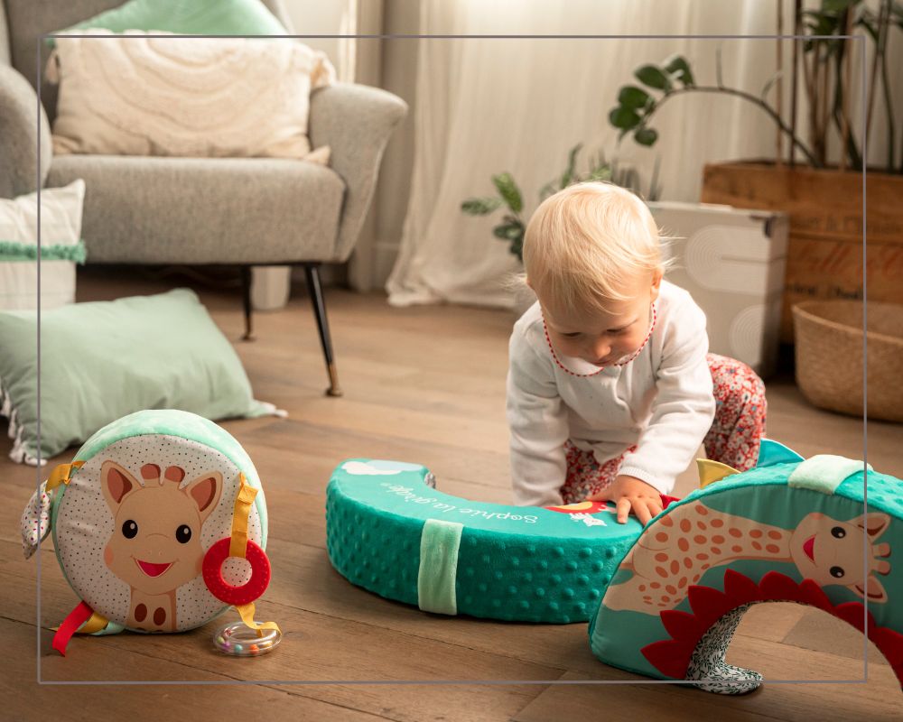 fomentar la actividad fisica del bebe  con la rueda de motricidad