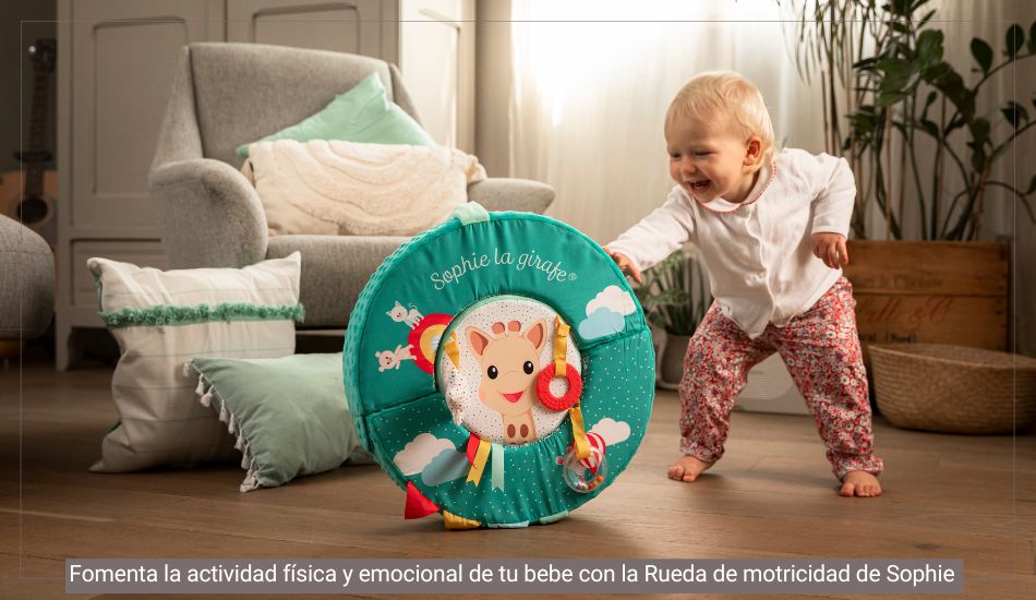 Fomenta la actividad física y emocional de tu bebe con la Rueda de motricidad de Sophie